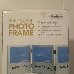 Baby Scan Photo Frame - White